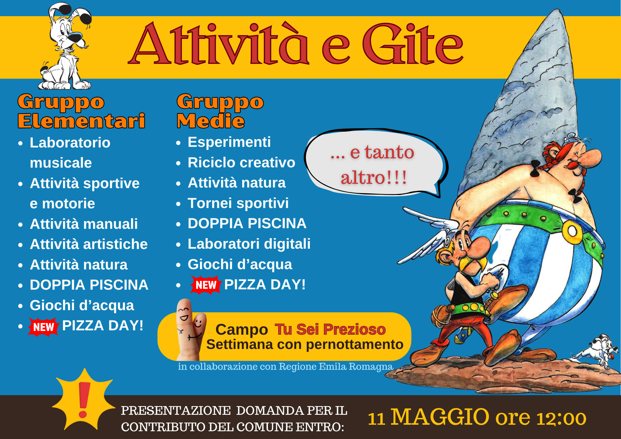 retro volantino centro estivo 2026 giugno e luglio